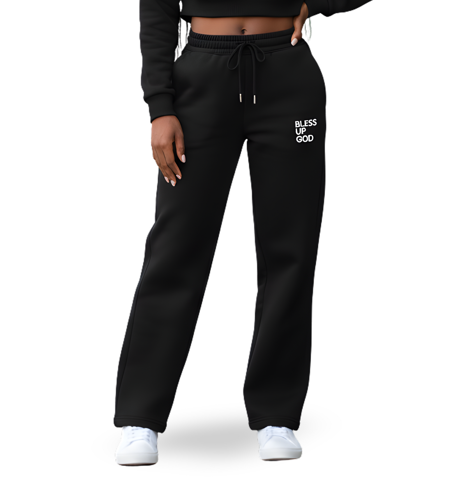 Women's Bless Up God Straight Leg Sweat Pants