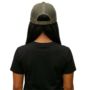 Bless Up God Embroidered Camouflage Trucker Hat
