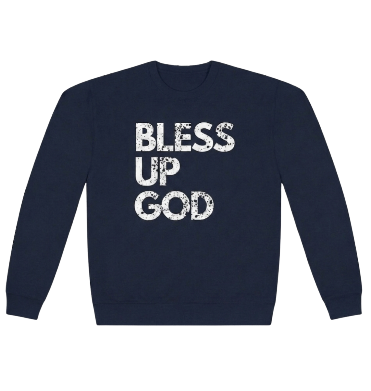 Bless Up God Signature Distressed Unisex Crewneck Sweatshirt