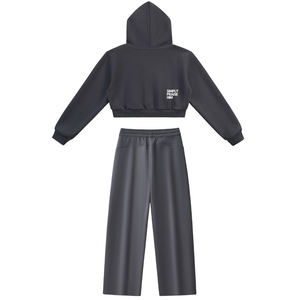 Women's Bless Up God Lounge Set - Charcoal Gray