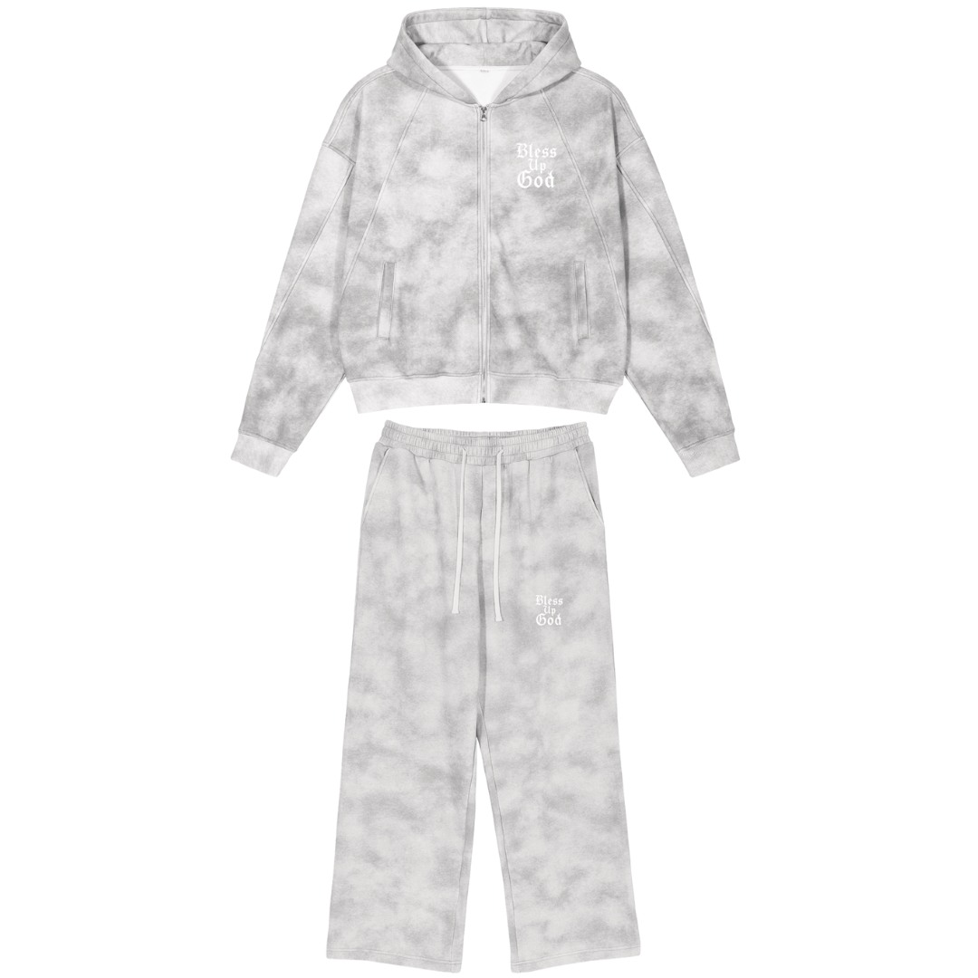 Bless Up God Fleece Set
