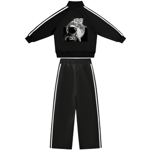 Kids' Black Moon Man Sweat Pants Set