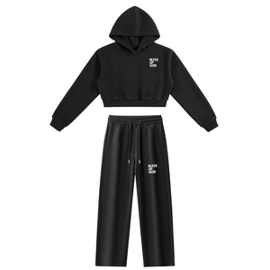 Women's Bless Up God Lounge Set - Black