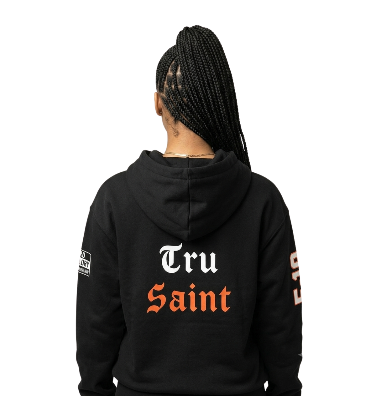 Tru Saint x 5:18 Orange Oversized Fit Hoodie