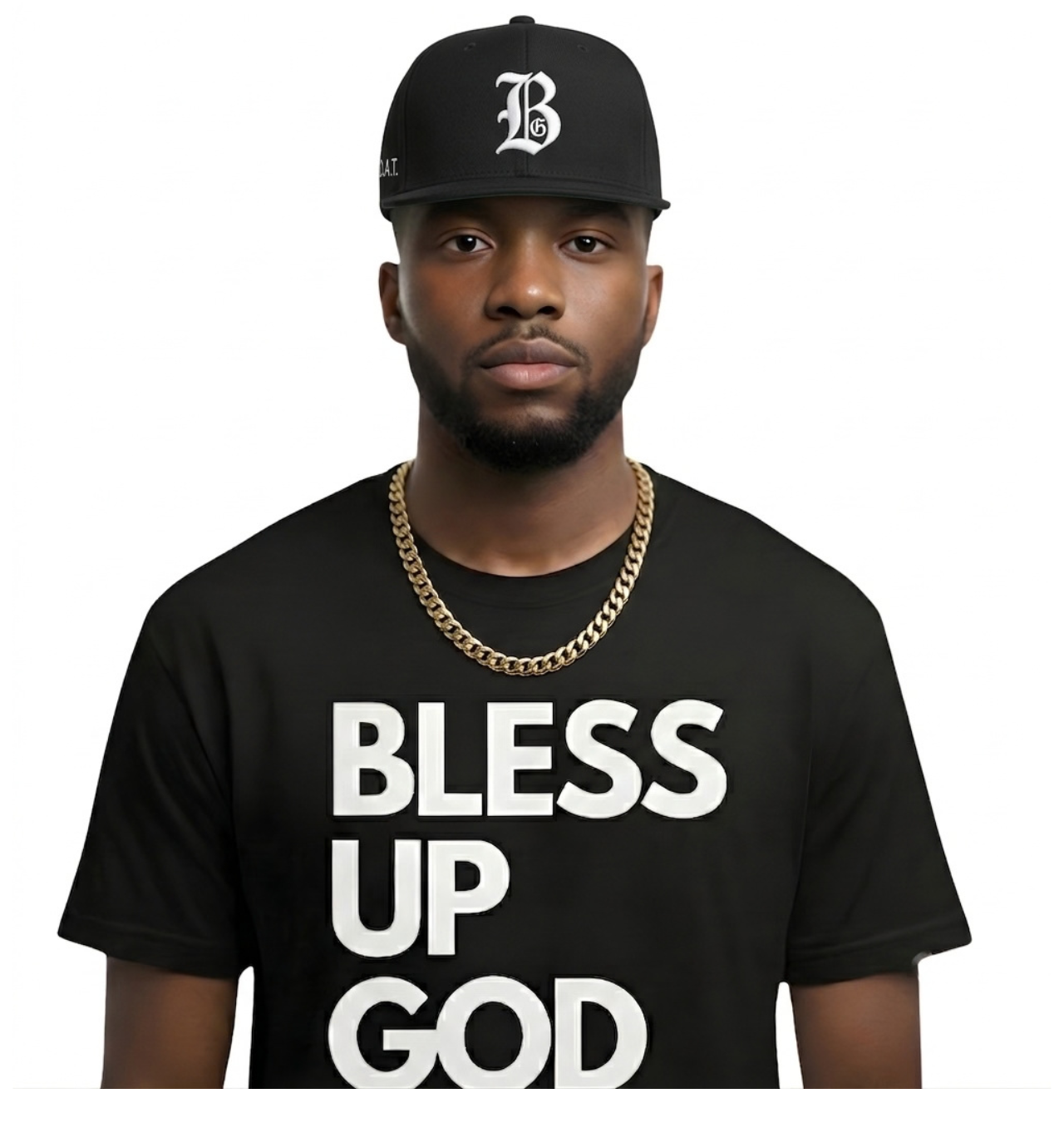 Bless Up God BG Premium Flat Bill Snapback