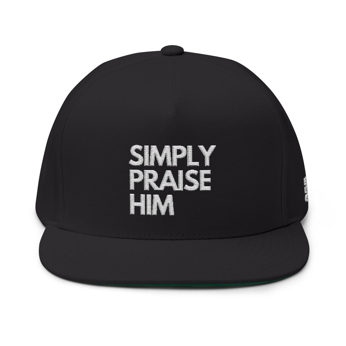 Simply Praise Him Premium Embroidered Flat Bill Snapback