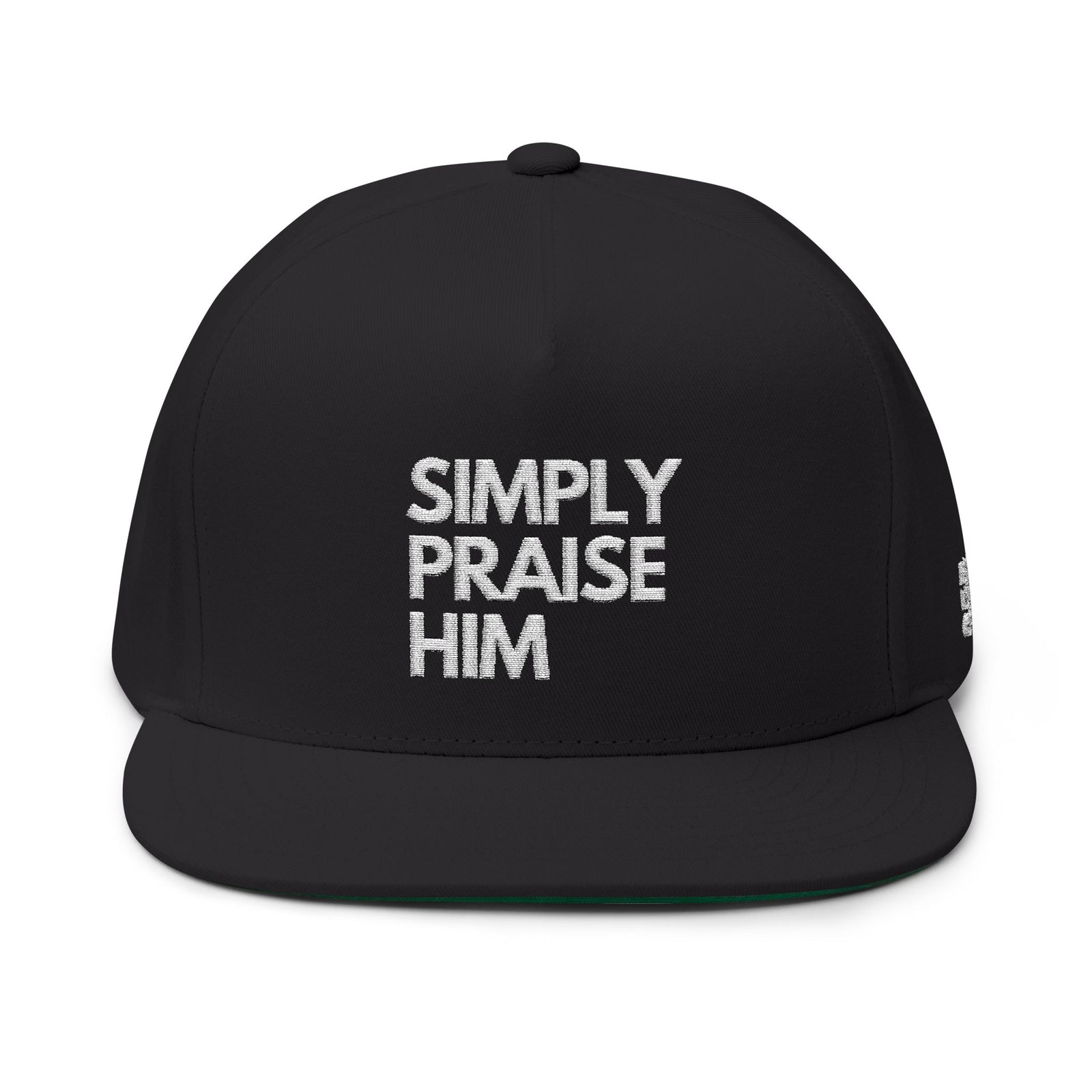 Simply Praise Him Premium Embroidered Flat Bill Snapback