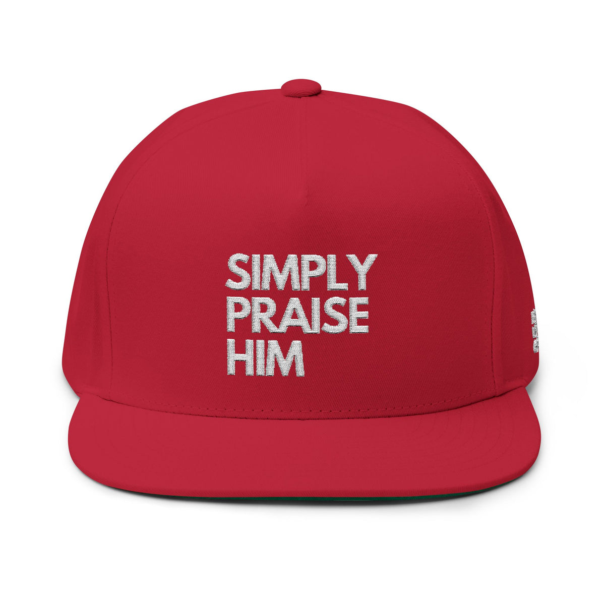 Simply Praise Him Premium Embroidered Flat Bill Snapback