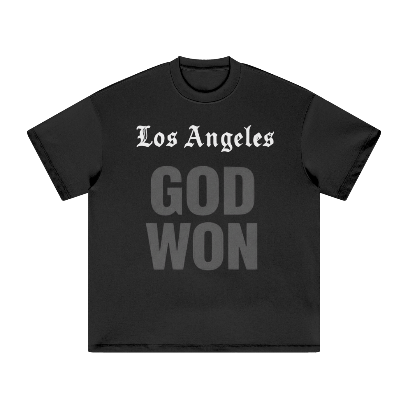 God Won LA Heavyweight Unisex Tee