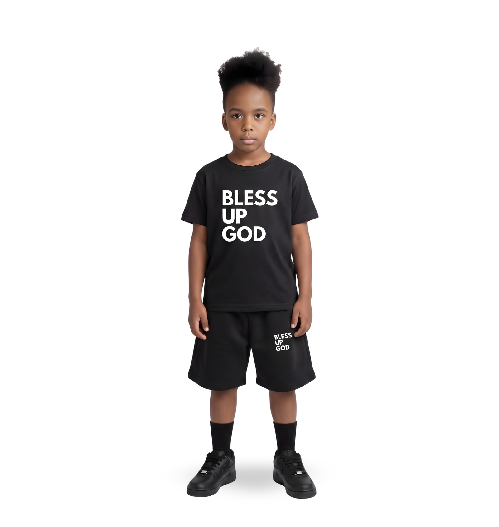 Kids' Bless Up God Shorts