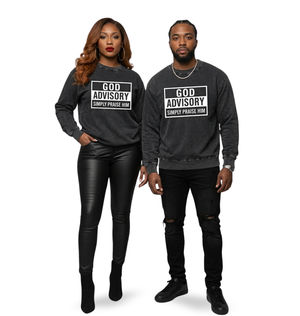Simply Praise Him God Advisory Oversized Sweatshirt