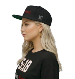 Tru Saint Red Premium Embroidered Flat Bill Snapback