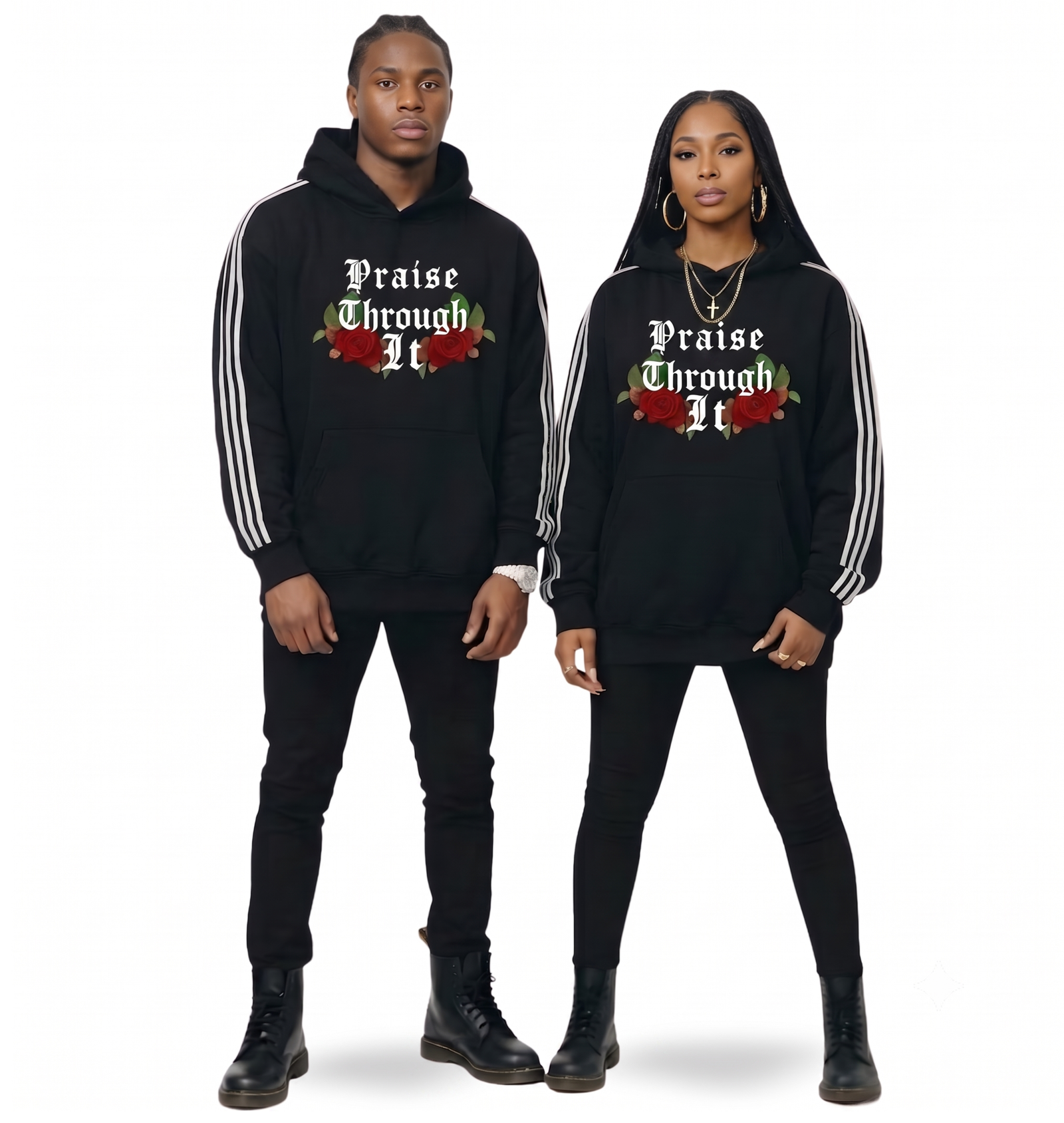 Tru Saint Red Praise Thru It Hoodie
