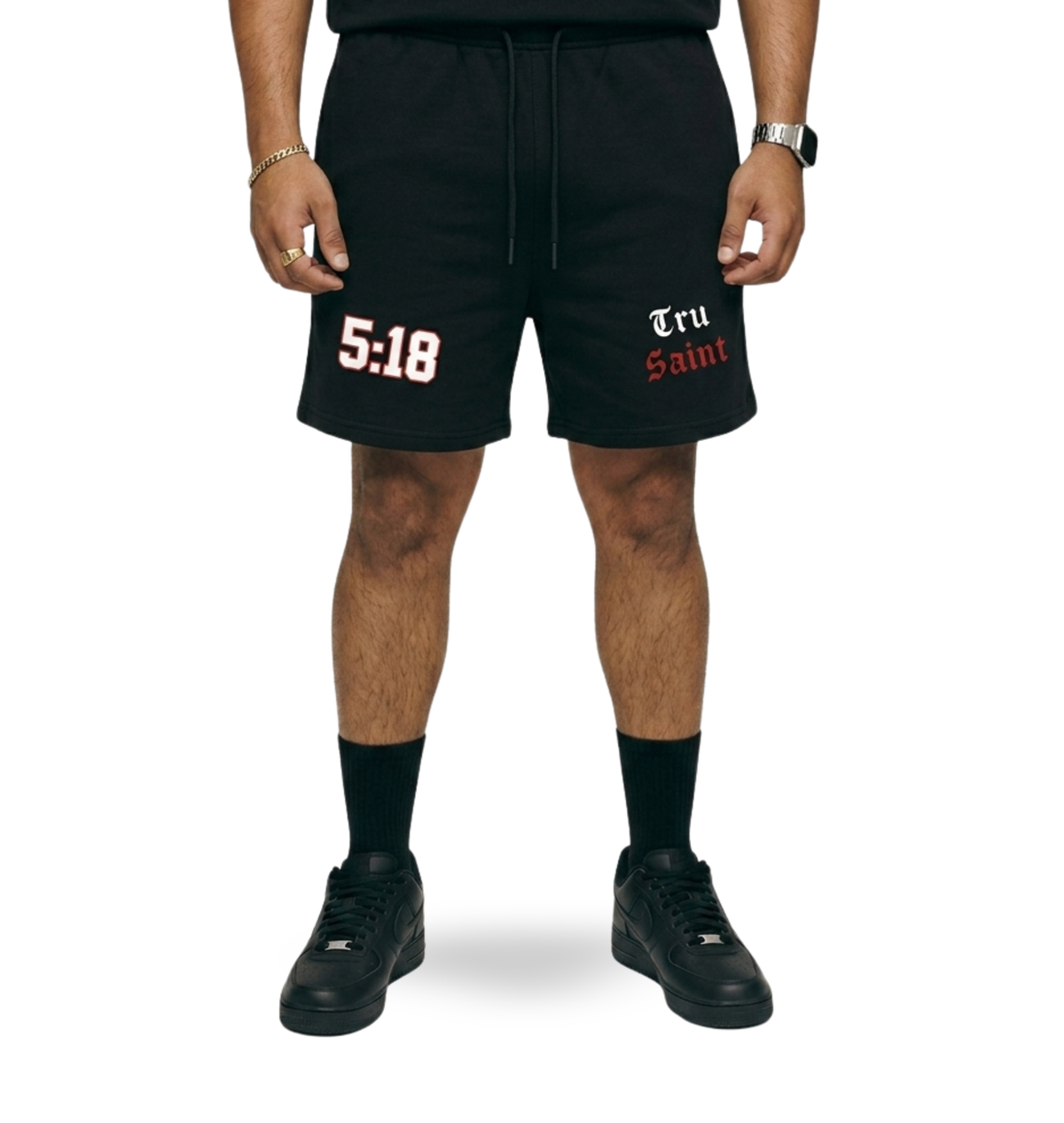 Tru Saint X 5:18 Red Loose Fit Shorts