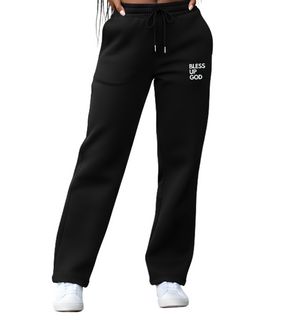 Women's Bless Up God Straight Leg Sweat Pants