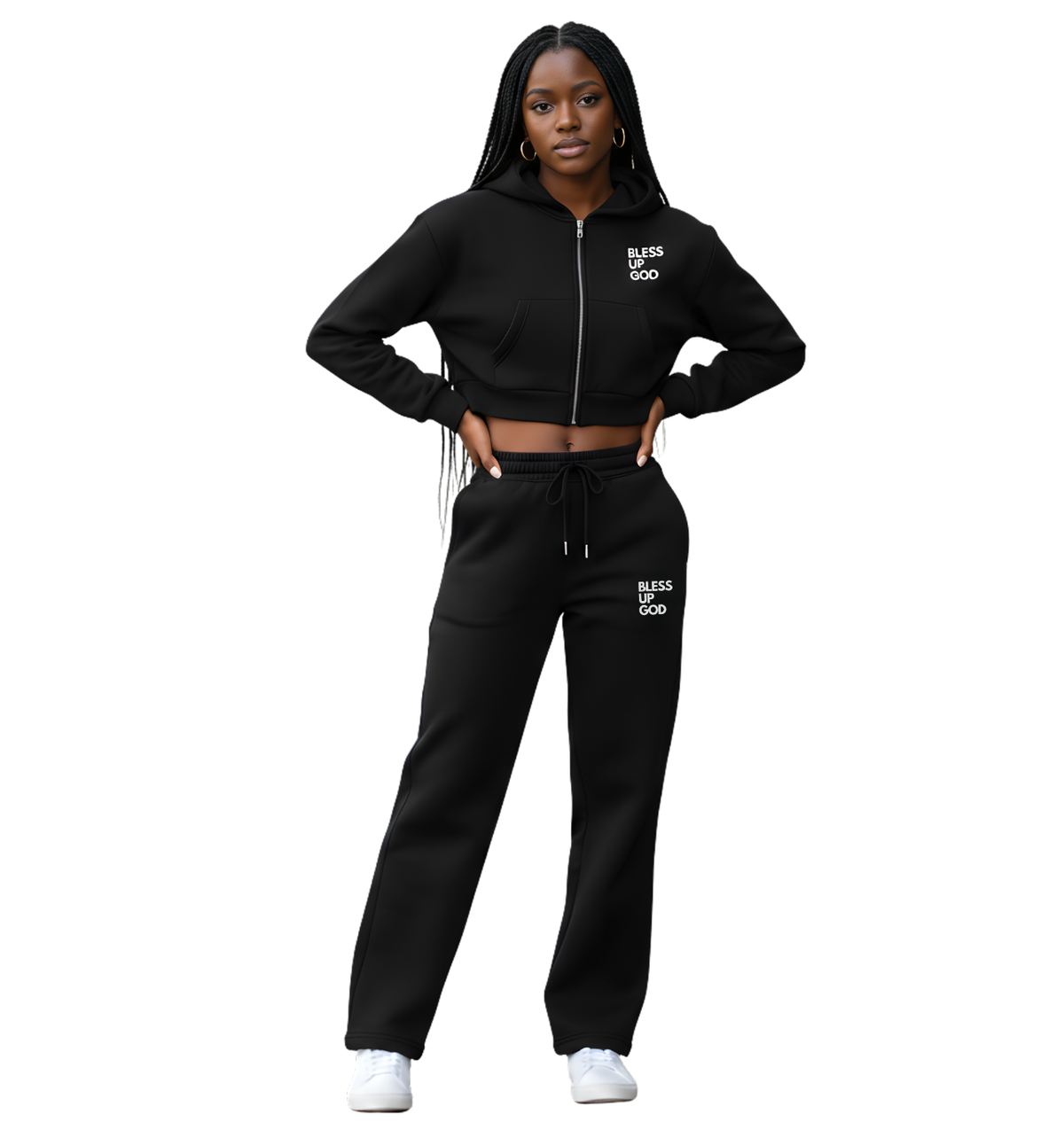Women's Bless Up God Straight Leg Sweat Pants