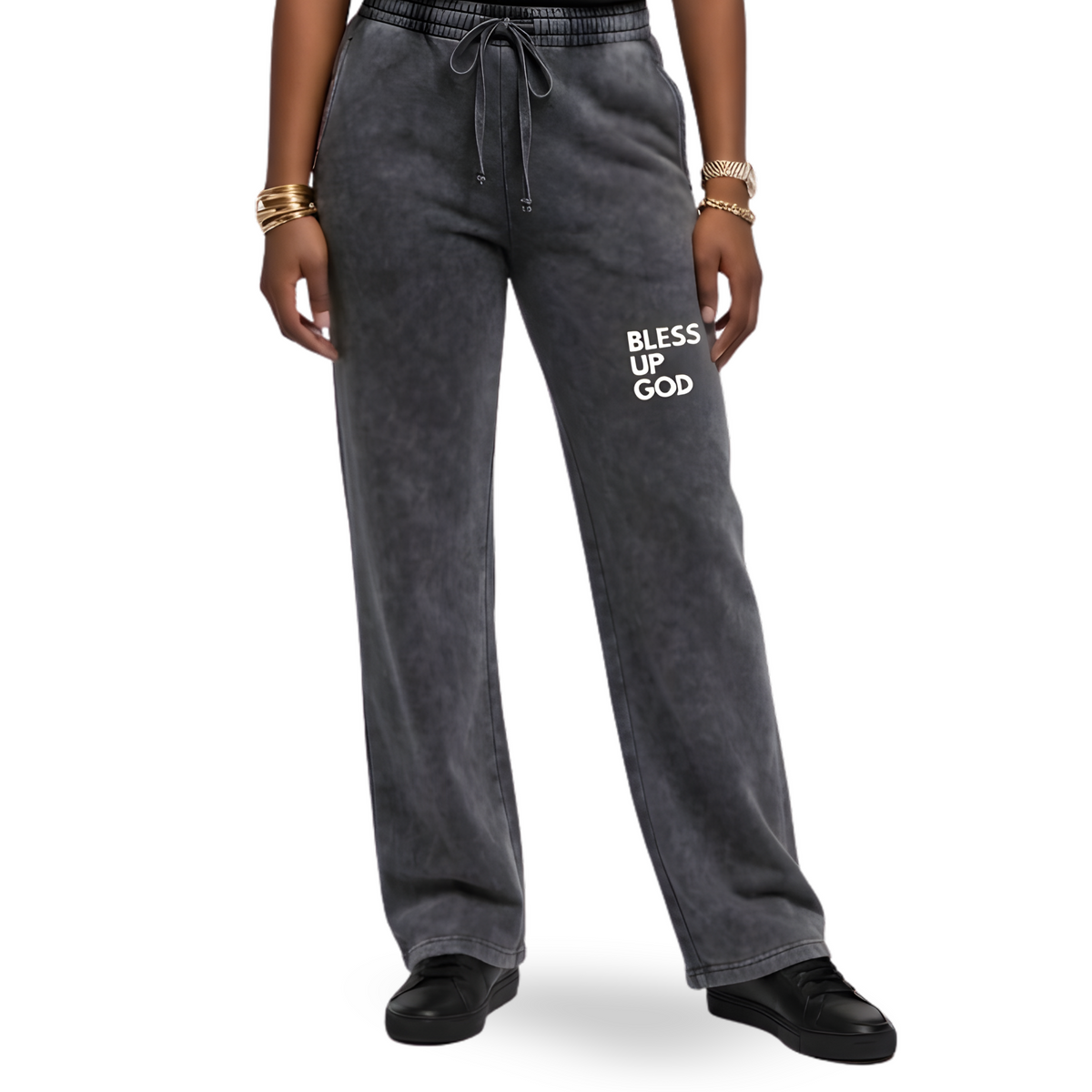Women's Bless Up God Vintage Sweat Pants
