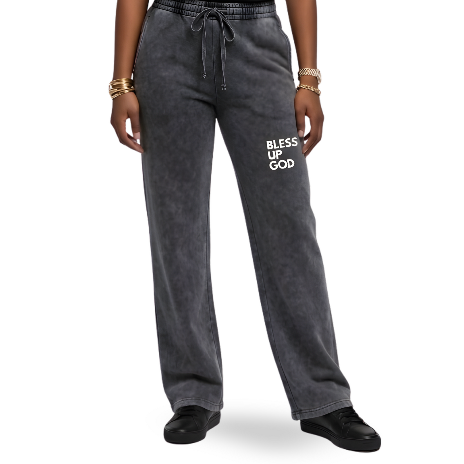 Women's Bless Up God Vintage Sweat Pants