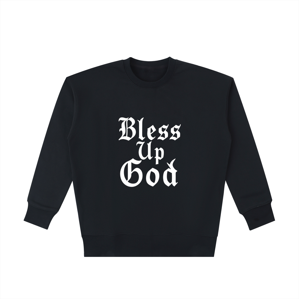 Bless Up God Old English Premium Sweatshirt