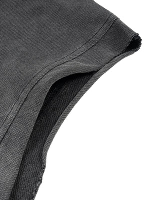 Tru Saint Vintage Washed Zip-Up Hooded Tank Top